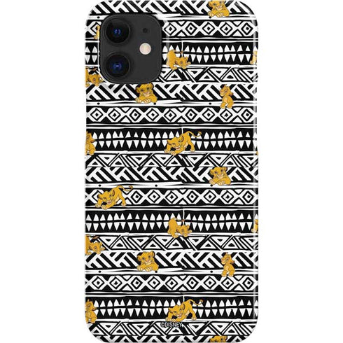 Disney The Lion King Simba Tribal Print iPhone 12 Mini Lite Case