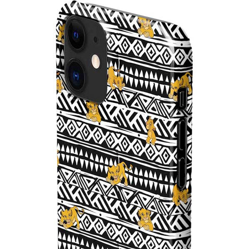 Disney The Lion King Simba Tribal Print iPhone 12 Mini Lite Case