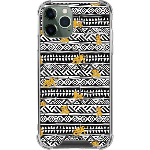 Disney The Lion King Simba Tribal Print iPhone 12 Pro Clear Case