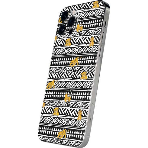Disney The Lion King Simba Tribal Print iPhone 12 Pro Skin