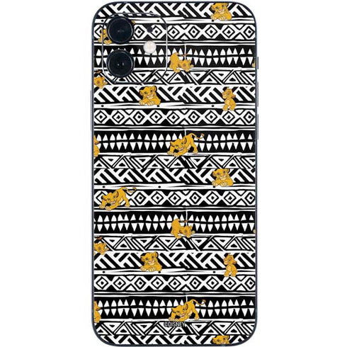 Disney The Lion King Simba Tribal Print iPhone 12 Skin