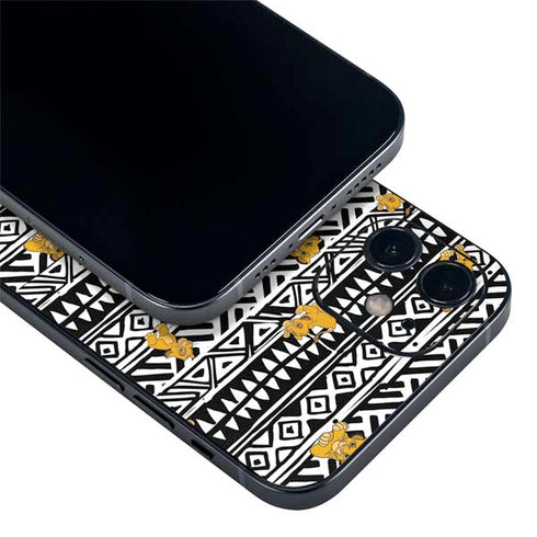 Disney The Lion King Simba Tribal Print iPhone 12 Skin