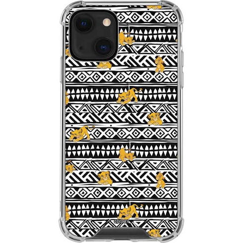 Disney The Lion King Simba Tribal Print iPhone 13 Clear Case