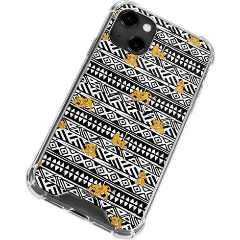 Disney The Lion King Simba Tribal Print iPhone 13 Clear Case