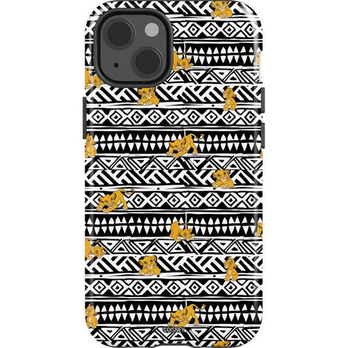 Disney The Lion King Simba Tribal Print iPhone 13 Impact Case