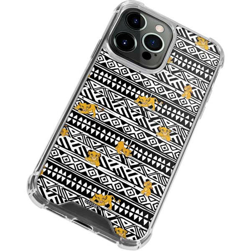 Disney The Lion King Simba Tribal Print iPhone 13 Pro Clear Case