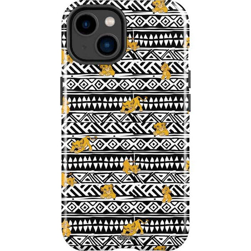 Disney The Lion King Simba Tribal Print iPhone 15 Plus Impact Case