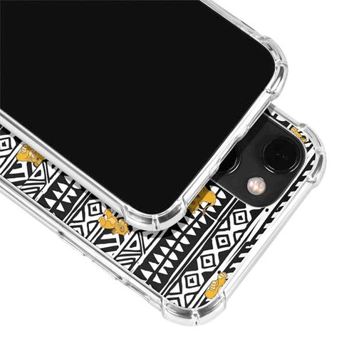 Disney The Lion King Simba Tribal Print iPhone 14 Plus Clear Case