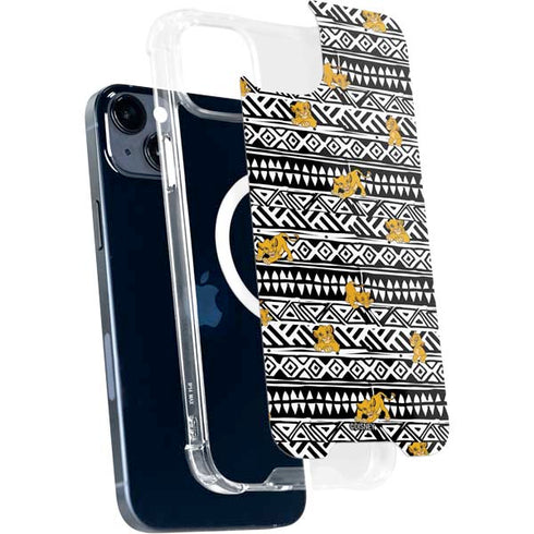 Disney The Lion King Simba Tribal Print iPhone 15 Plus MagSafe Case