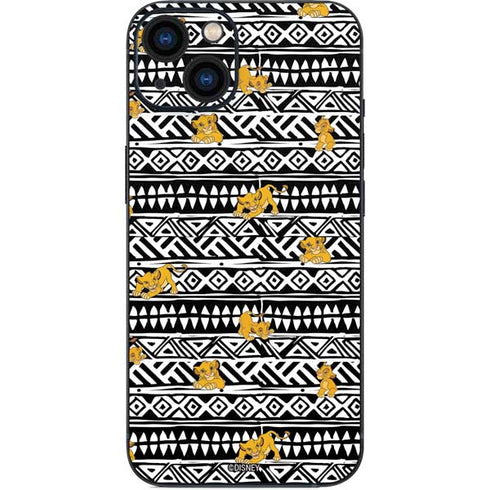 Disney The Lion King Simba Tribal Print iPhone 14 Plus Skin