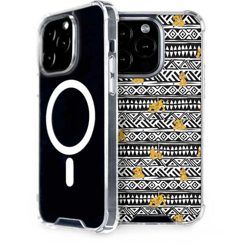 Disney The Lion King Simba Tribal Print iPhone 15 Pro MagSafe Case