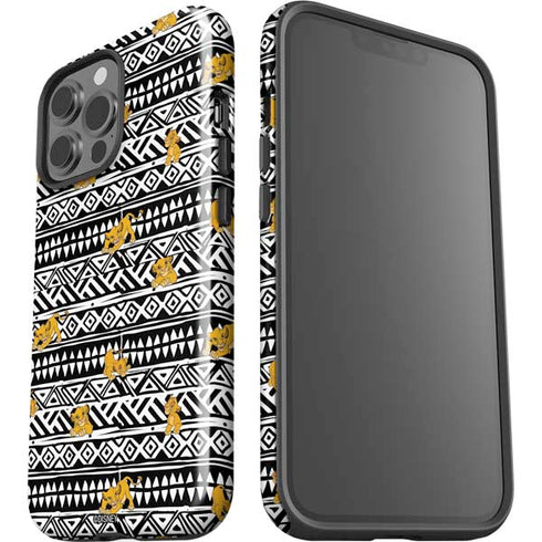 Disney The Lion King Simba Tribal Print iPhone 15 Pro Max Impact Case