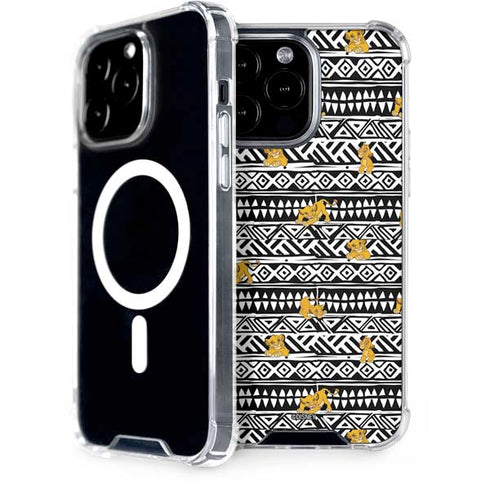 Disney The Lion King Simba Tribal Print iPhone 14 Pro Max MagSafe Case