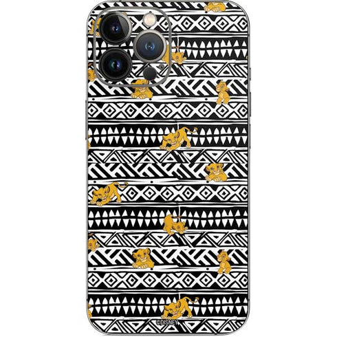 Disney The Lion King Simba Tribal Print iPhone 14 Pro Max Skin