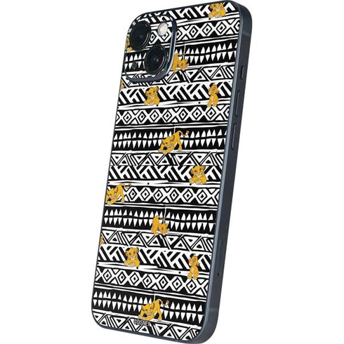 Disney The Lion King Simba Tribal Print iPhone 15 Skin