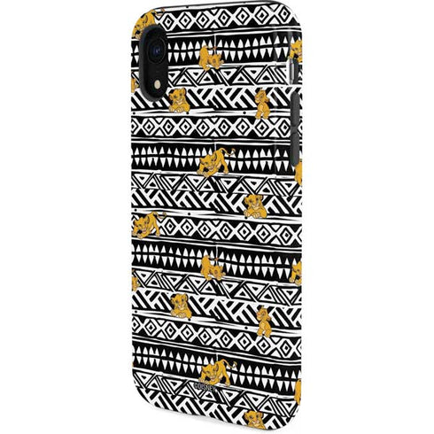 Disney The Lion King Simba Tribal Print iPhone XR Pro Case