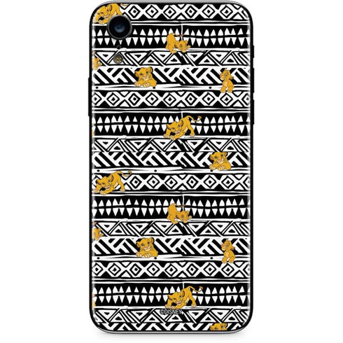 Disney The Lion King Simba Tribal Print iPhone XR Skin