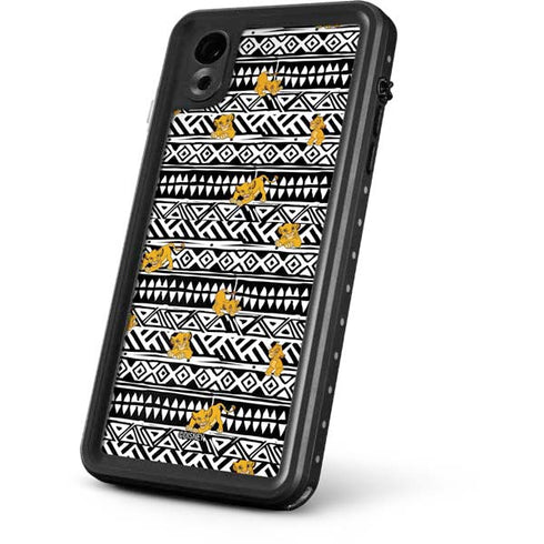 Disney The Lion King Simba Tribal Print iPhone XR Waterproof Case