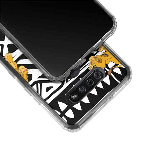 Disney The Lion King Simba Tribal Print LG K51/Q51 Clear Case