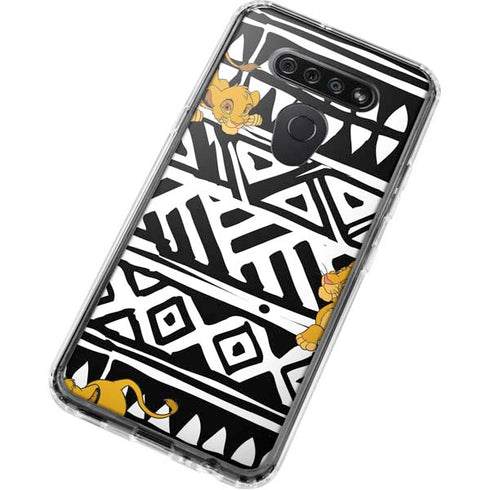 Disney The Lion King Simba Tribal Print LG K51/Q51 Clear Case