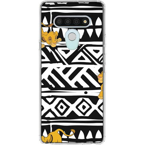 Disney The Lion King Simba Tribal Print LG Stylo 6 Clear Case