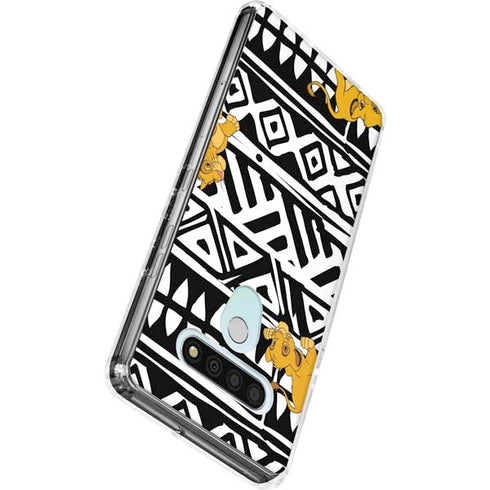 Disney The Lion King Simba Tribal Print LG Stylo 6 Clear Case