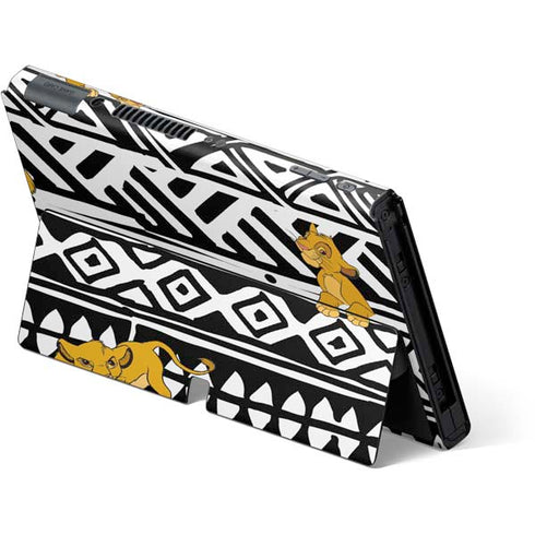 Disney The Lion King Simba Tribal Print Nintendo Switch OLED (2021) Skin