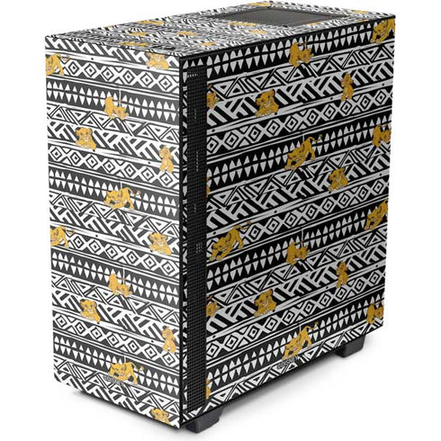 Disney The Lion King Simba Tribal Print NZXT H510 Compact ATX Mid-Tower Case Skin