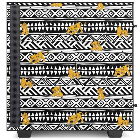 Disney The Lion King Simba Tribal Print NZXT H510 Compact ATX Mid-Tower Case Skin