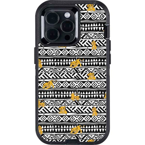 Disney The Lion King Simba Tribal Print Otterbox Defender iPhone Skin