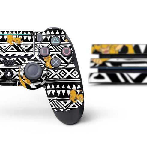Disney The Lion King Simba Tribal Print PS4 Pro Bundle Skin
