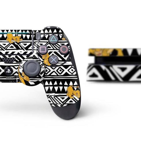 Disney The Lion King Simba Tribal Print PS4 Slim Bundle Skin