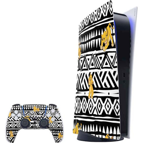 Disney The Lion King Simba Tribal Print PS5 Digital Edition Bundle Skin