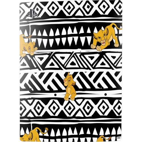 Disney The Lion King Simba Tribal Print PS5 Digital Edition Console Skin