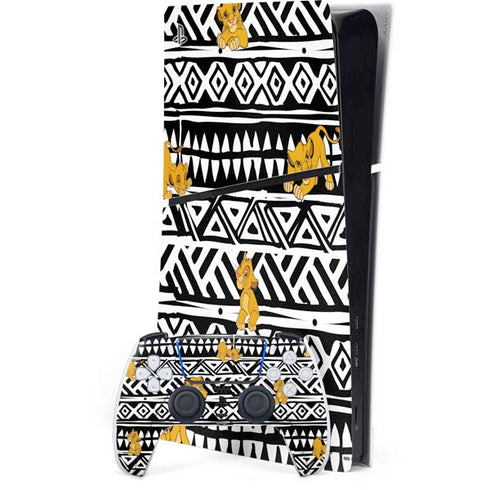 Disney The Lion King Simba Tribal Print PS5 Slim Digital Edition Bundle Skin