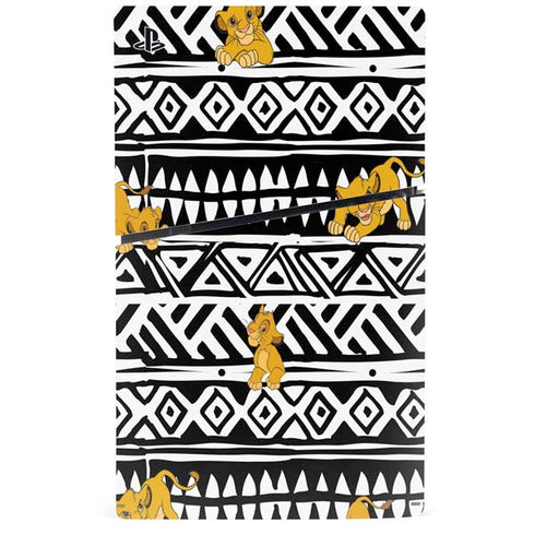 Disney The Lion King Simba Tribal Print PS5 Slim Digital Edition Bundle Skin