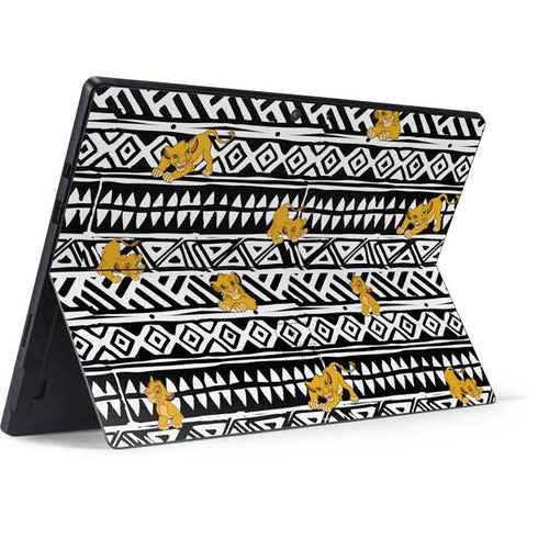 Disney The Lion King Simba Tribal Print Surface Pro 7 Skin