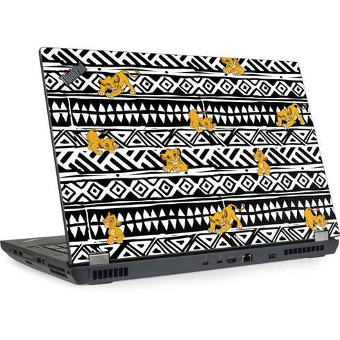 Disney The Lion King Simba Tribal Print Lenovo ThinkPad Skin