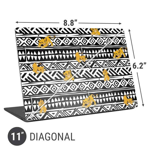 Disney The Lion King Simba Tribal Print Universal Laptop 11in (8.8 x 6.2in) Skin