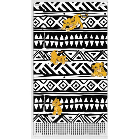 Disney The Lion King Simba Tribal Print Xbox Series S Console Skin