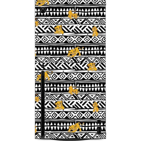 Disney The Lion King Simba Tribal Print Xbox Series X Console Skin