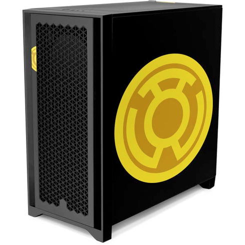 DC Comics Green Lantern Sinestro Emblem Corsair 4000D Tempered Glass Mid-Tower ATX Case Skin