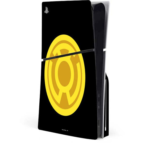 DC Comics Green Lantern Sinestro Emblem PS5 Slim Disk Console Skin