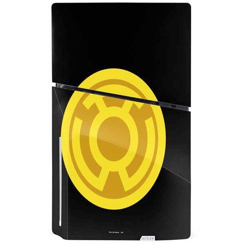 DC Comics Green Lantern Sinestro Emblem PS5 Slim Disk Console Skin