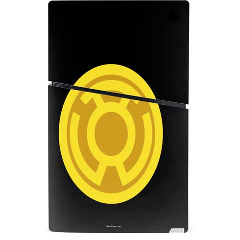 DC Comics Green Lantern Sinestro Emblem PS5 Slim Digital Edition Console Skin