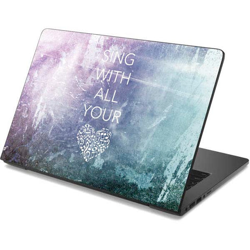 Sing With All Your Heart Dell Chromebook Skin