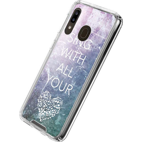 Sing With All Your Heart Galaxy A30 Clear Case