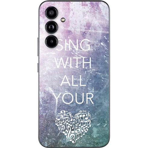 Sing With All Your Heart Galaxy A54 5G Skin