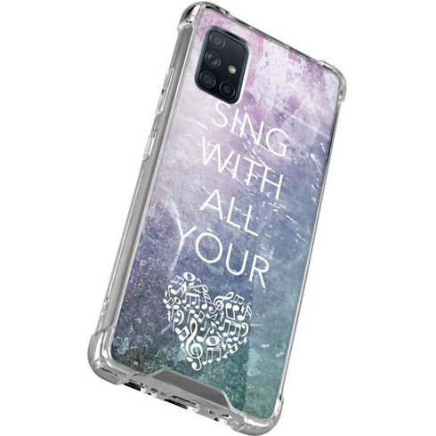 Sing With All Your Heart Galaxy A71 5G Clear Case