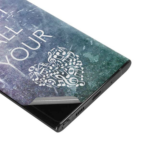 Sing With All Your Heart Galaxy Note 10 Skin